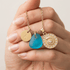 Conch Medallion Initial Charm Sea Glass Necklace - image 5