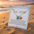 Red Enamel Starfish Initial Charm Sea Glass Necklace - image 6