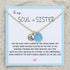 Minimalist Wave & Water Sea Glass Necklace - image 2