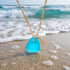 Ocean-Inspired Beachside Initial Letter Sea Glass Necklace - image 5