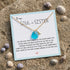 Ocean-Inspired Beachside Initial Letter Sea Glass Necklace - image 6