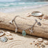 Mermaid's Treasure Beach-Inspired Sea Glass Bracelet - Sea Foam - image 0