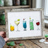 Cocktail Theme Sea Glass Framed Art - Retro White - 6" X 8" - image 11