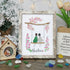 Bestie Sitting On The Swing Around Blossom Flower Sea Glass Framed Art - Retro White - 8" X 6" - image 13