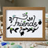 Bird Friends Sea Glass Framed Art - Walnut Brown - 6" X 8" - image 11