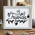 Bird Friends Sea Glass Framed Art - White - 6" X 8" - image 13