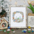 Family Birds In The Nest Sea Glass Framed Art - Retro White - 8" X 6" - image 14