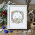 Family Birds In The Nest Sea Glass Framed Art - White - 8" X 6" - image 13