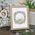 Family Birds In The Nest Sea Glass Framed Art - Oak - 8" X 6" - image 10