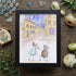 Propose On A Street Engagement Couple Sea Glass Framed Art - Black - 8" X 6" - image 12