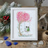 Couple On Swing Under A Love Tree Sea Glass Framed Art - White - 8" X 6" - image 12