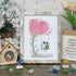 Couple On Swing Under A Love Tree Sea Glass Framed Art - Retro White - 8" X 6" - image 13