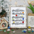 Eight Colorful Songbirds Singing Sea Glass Framed Art - Retro White - 8" X 6" - image 14