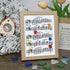 Eight Colorful Songbirds Singing Sea Glass Framed Art - Oak - 8" X 6" - image 10