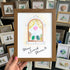 Home Sweet Home Housewarming Bird Sea Glass Framed Art - Walnut Brown - 8" X 6" - image 11