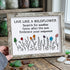 Live Like A Wildflower Quote Sea Glass Framed Art - Retro White - 6" X 8" - image 15