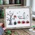 Happy Halloween Jack O Lantern And Ghost Sea Glass Framed Art - Retro White - 6" X 8" - image 14