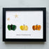 Happy Thanksgiving Pumpkin Sea Glass Framed Art - Black - 6" X 8" - image 14