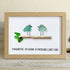 Friend Birds Sea Glass Framed Art Friendship Gift - Oak - 6" X 8" - image 12