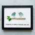 Friend Birds Sea Glass Framed Art Friendship Gift - Black - 6" X 8" - image 14
