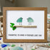 Friend Birds Sea Glass Framed Art Friendship Gift - Walnut Brown - 6" X 8" - image 13