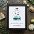 Sea Bottle Sea Glass Framed Art Inspirational Gift - Black - 8" X 6" - image 11