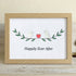 Happily Ever After Lovebirds Sea Glass Framed Art - Oak - 6" X 8" - image 10