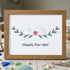Happily Ever After Lovebirds Sea Glass Framed Art - Walnut Brown - 6" X 8" - image 11
