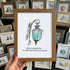 Grateful For The Light You Bring Into My Life Sea Glass Framed Art - Walnut Brown - 8" X 6" - image 10