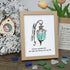 Grateful For The Light You Bring Into My Life Sea Glass Framed Art - Oak - 8" X 6" - image 9