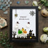 Ghost Happy Halloween Sea Glass Framed Art - Black - 8" X 6" - image 9