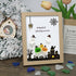 Ghost Happy Halloween Sea Glass Framed Art - Oak - 8" X 6" - image 7