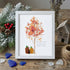 Autumn Quotes Fall Leaves Pumpkin Sea Glass Framed Art - White - 8" X 6" - image 11