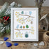 Birds On Blossom Branches Family Sea Glass Framed Art - White - 8" X 6" - image 11