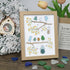 Birds On Blossom Branches Family Sea Glass Framed Art - Oak - 8" X 6" - image 8