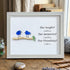 Laughs Memories and Friendship Birds Sea Glass Framed Art - White - 6" X 8" - image 15