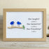 Laughs Memories and Friendship Birds Sea Glass Framed Art - Oak - 6" X 8" - image 12