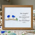 Laughs Memories and Friendship Birds Sea Glass Framed Art - Walnut Brown - 6" X 8" - image 13