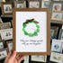 Christmas Wreath And Wreath Sea Glass Framed Art - Walnut Brown - 8" X 6" - image 11