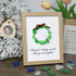 Christmas Wreath And Wreath Sea Glass Framed Art - Oak - 8" X 6" - image 10
