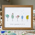 Wine is a panacea of all ill Sea Glass Framed Art - Walnut Brown - 6" X 8" - image 9