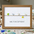 Dare to Be Different Cute Birds Sea Glass Framed Art - Walnut Brown - 6" X 8" - image 8