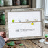 Dare to Be Different Cute Birds Sea Glass Framed Art - Retro White - 6" X 8" - image 11