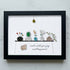 Bring Joy and Happiness to Your Space Sea Glass Framed Art - Black - 6" X 8" - image 8
