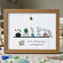 Bring Joy and Happiness to Your Space Sea Glass Framed Art - Walnut Brown - 6" X 8" - image 7