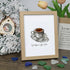 Life Happens Coffee Helps Seaglass Card Artwork With Frame - Oak - 8" X 6" - image 9