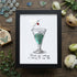 Thanks For Adding A Cherry To My Life Seaglass Card Artwork With Frame - Black - 8" X 6" - image 10