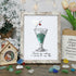 Thanks For Adding A Cherry To My Life Seaglass Card Artwork With Frame - Retro White - 8" X 6" - image 12