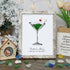 Thanks For Adding A Cherry To My Life Seaglass Card Artwork With Frame - Retro White - 8" X 6" - image 11