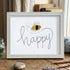 Bee Happy Sea Glass Card Artwork With Frame - White - 6" X 8" - image 9